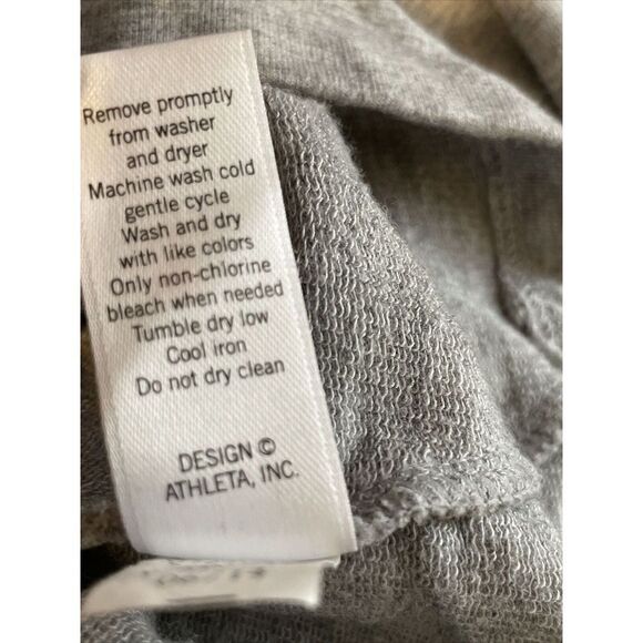 Athleta‎ Idyllwild Long Sleeve Crewneck Sweatshirt Top Boxy 138220 Large Gray - Picture 8 of 8